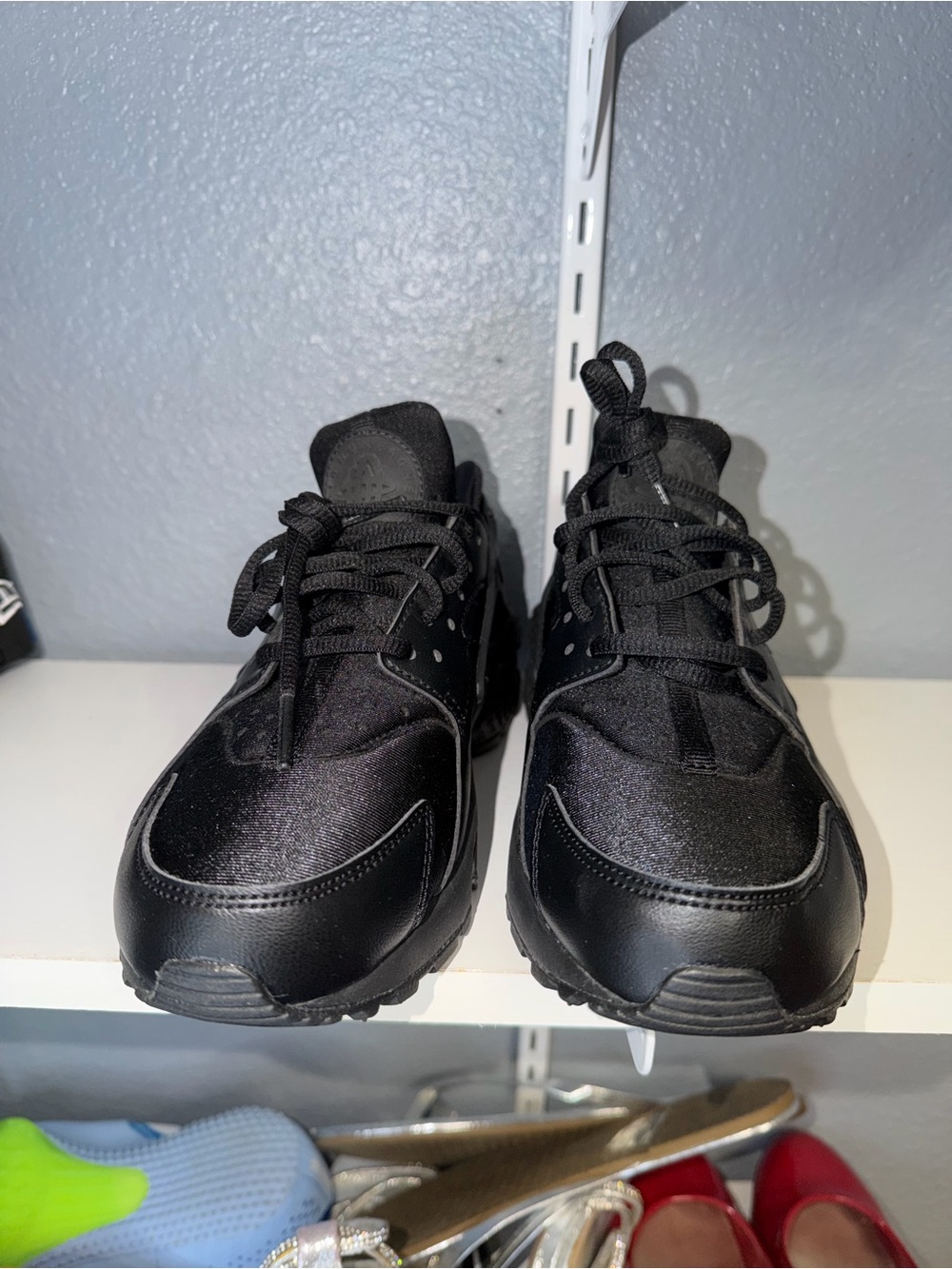 Nike Women's Black Leather & Mesh Sneakers - Picture 4 of 7